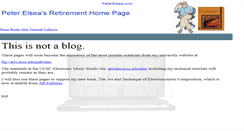 Desktop Screenshot of peterelsea.com